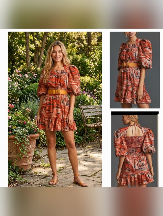 Dresses & Skirts - The dress in an Anthropologie Love the Label Puff Sleeve Mini Dress